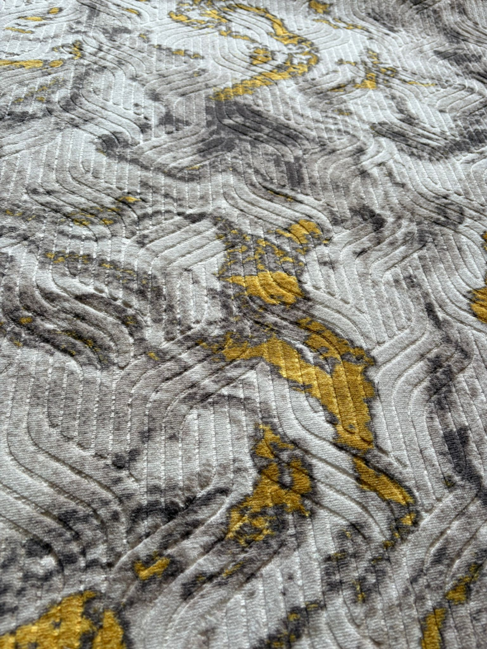 Covor Modern Marmorat Gold - 200 x 270 cm - Antiderapant [2]