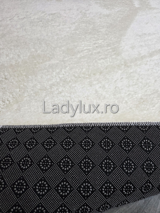 Covor plușat 160x220 cm cu spate antiderapant – Bej [4]