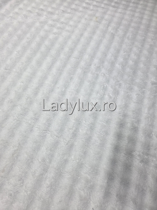 Covor pufos Alb 210x270 cm, imită blănița de iepure [2]