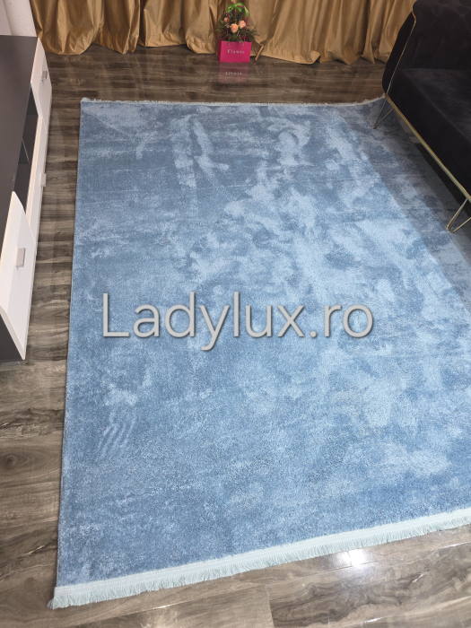 Covor pufos Turcoaz 200x250 cm, Plusat C1400 [1]