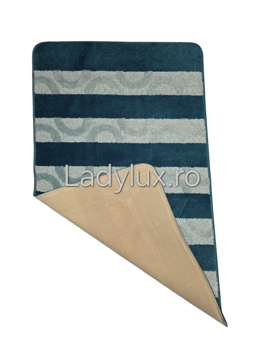 Covoraș baie cauciucat 100x60 cm – model reliefat in doua culori [3]