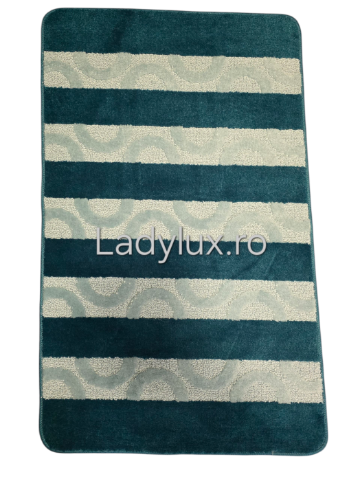 Covoraș baie cauciucat 100x60 cm – model reliefat in doua culori [2]