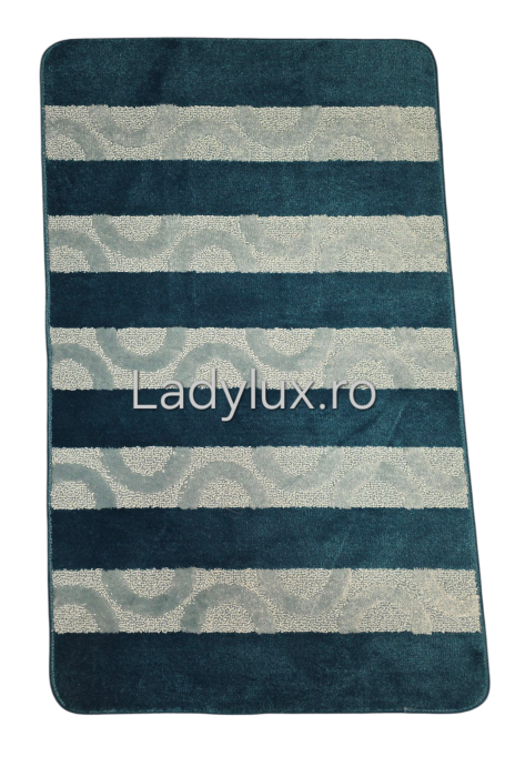 Covoraș baie cauciucat 100x60 cm – model reliefat in doua culori [1]