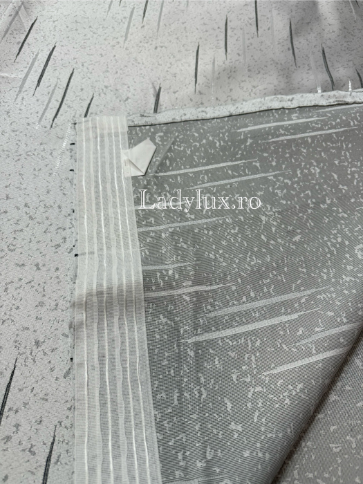 Draperii Gata Cusute cu Rejansă, 3M – 2 Bucăți, de 150cm cu 250 cm inaltime – Model STR Silver  C1783 [3]