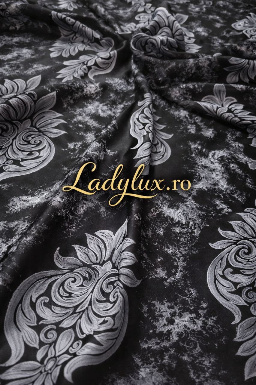 Set Draperii Model Ice Baroc Black  Cu Tiv si Rejansa 3M-2.7h [2]