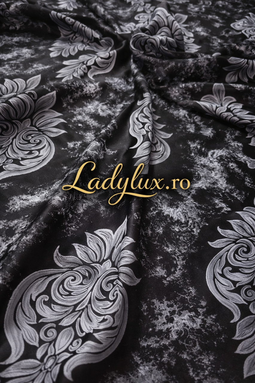 Set Draperii Model Ice Baroc Black  Cu Tiv si Rejansa 3M-2.7h [3]