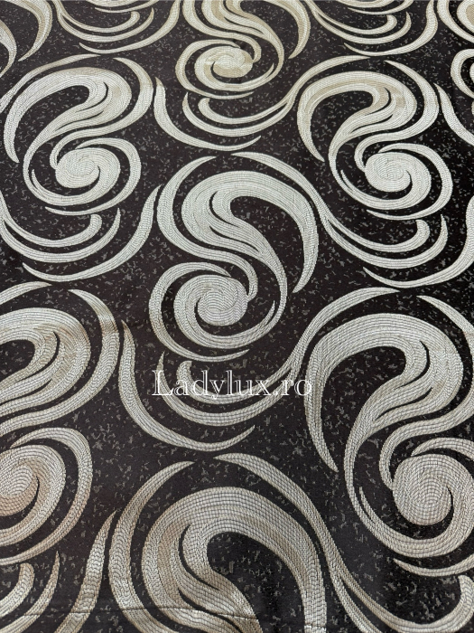 Draperii Gata Cusute cu Rejansă, 3M – 2 Bucăți, de 150cm cu 250 cm inaltime – Model Vartej Brawn C1781 [1]