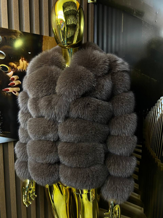 Haina din blană naturală Jeesy Maro cu design rafinat [1]