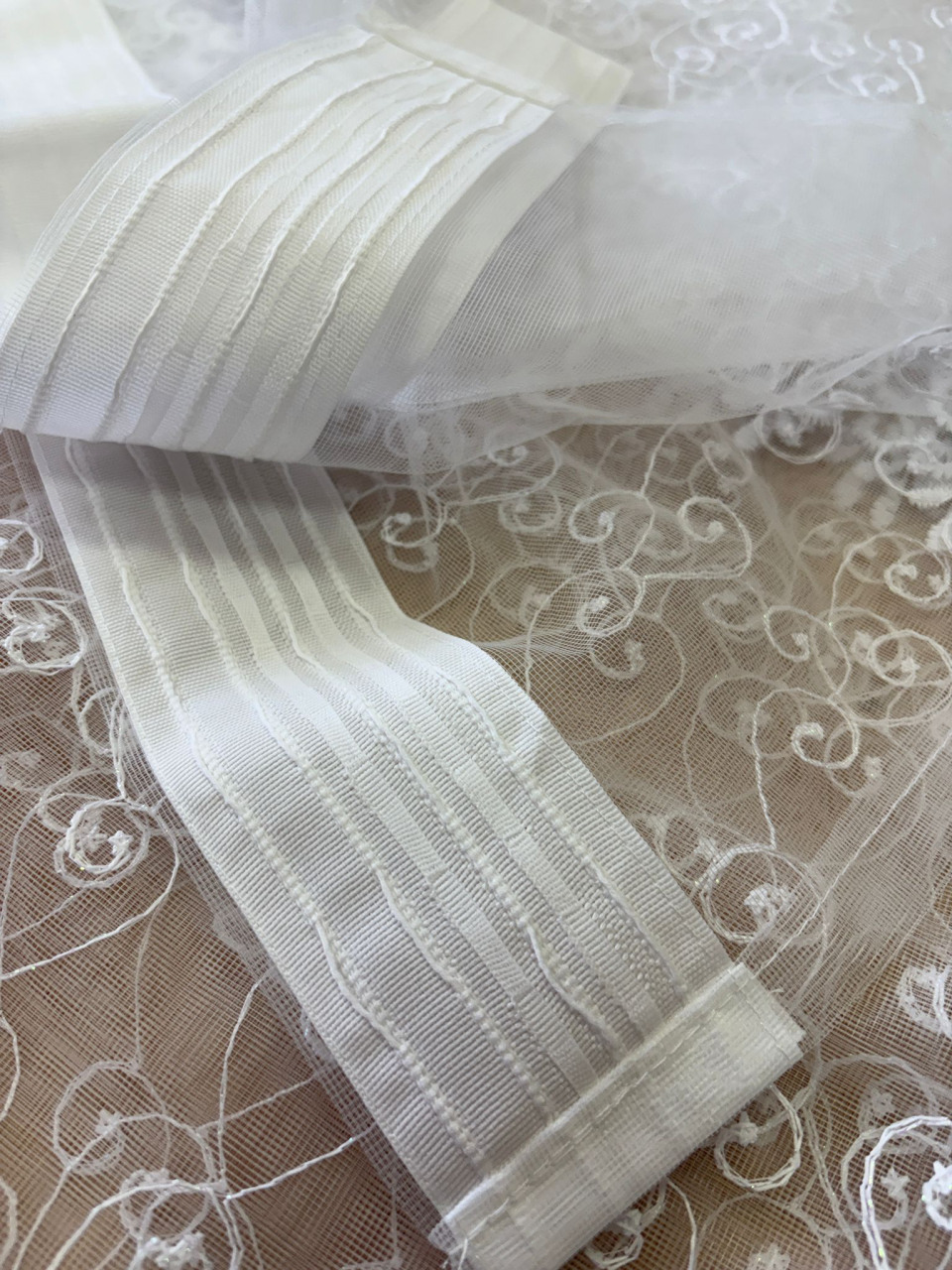 Perdea din tulle Alb , Model Egipt  4M x 2.5h [3]