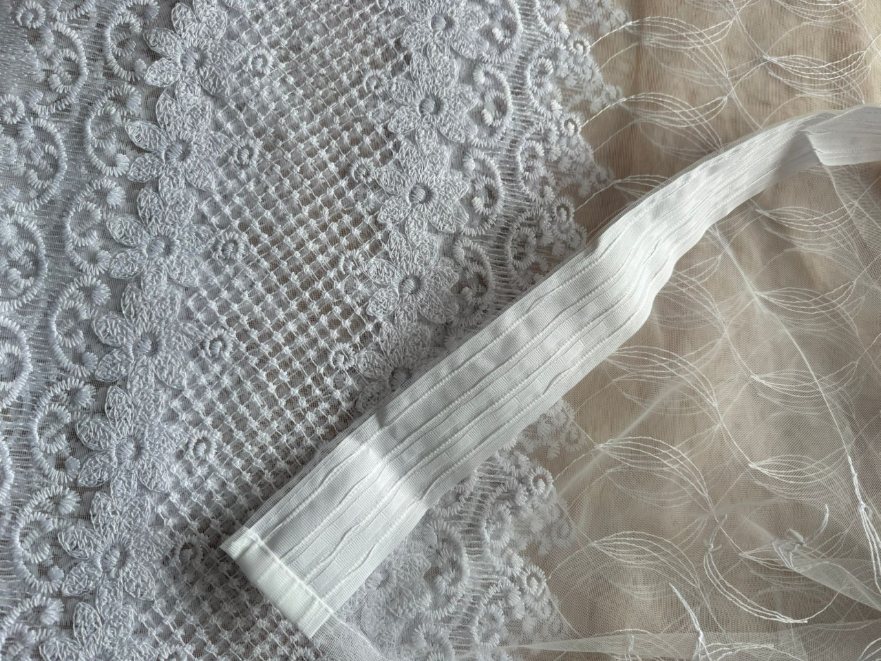 Perdea din tulle cu broderie Alba, Model  Imperial Floral  4M x 2.5h [4]