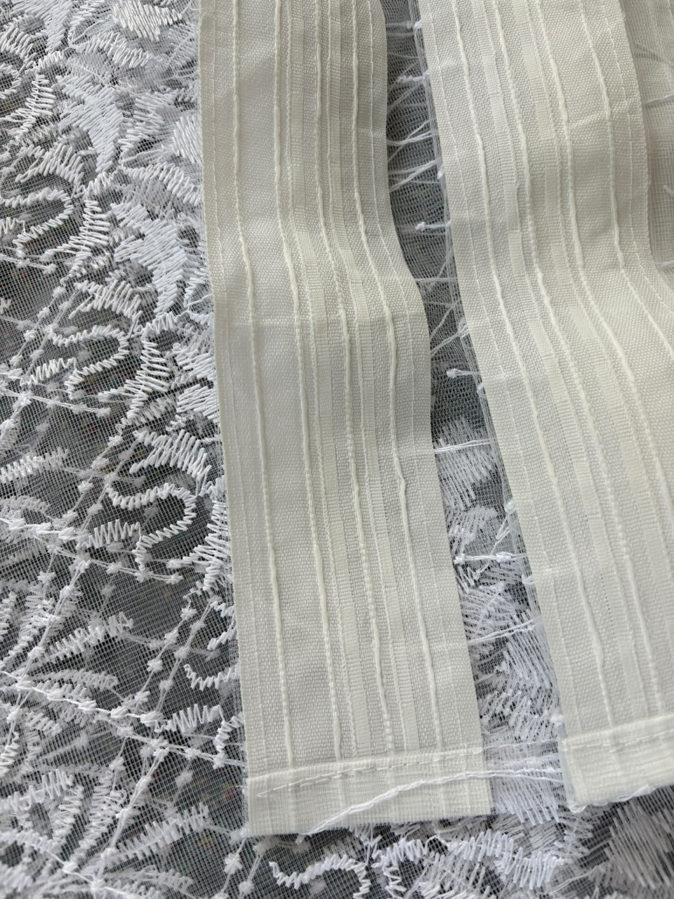 Perdea din tulle cu broderie Alba, Model Paun  4M x 2.5h [3]
