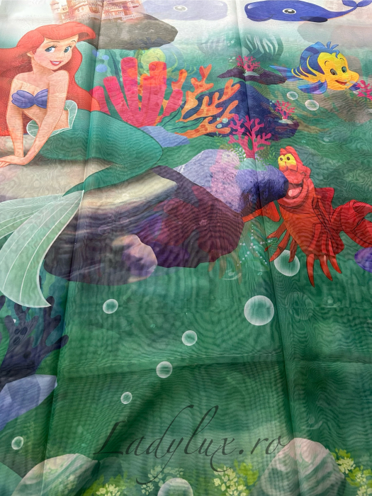 Perdea din Voal Lady Lux pentru Camera Copilului –Sirena  4 m x 2.5 m [1]