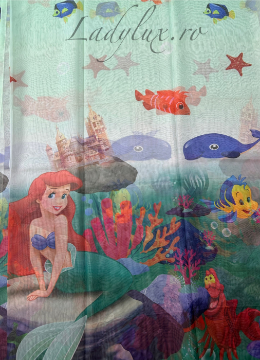 Perdea din Voal Lady Lux pentru Camera Copilului –Sirena  4 m x 2.5 m [2]