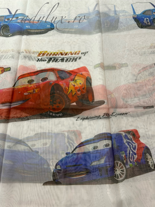 Perdea din Voal Lady Lux pentru Camera Copilului –Masini  4 m x 2.5 m [1]