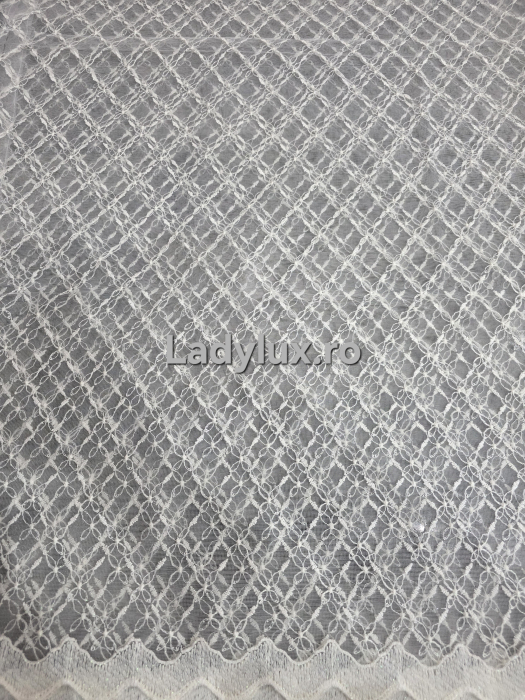 Perdea Ivoar cu broderie Ivoar Model X– gata cusuta cu tiv si rejansa - 3M x 2,5 [2]