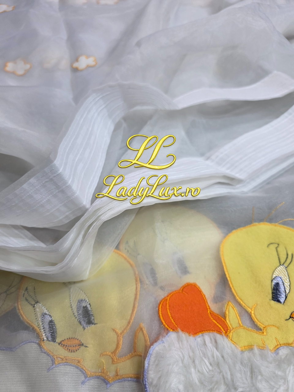 Perdea Model Tweety 4M-2,7h Din Organza Imprimata cu Norisor 3D [3]