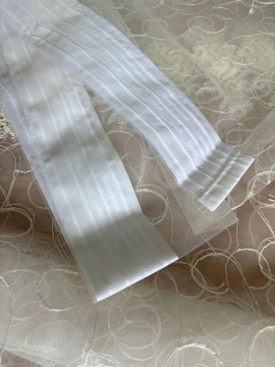 Perdea Tull cu Broderie Ivoar- Model Imperial  4M x 2.5h - Cu Tiv si Rejansa [3]