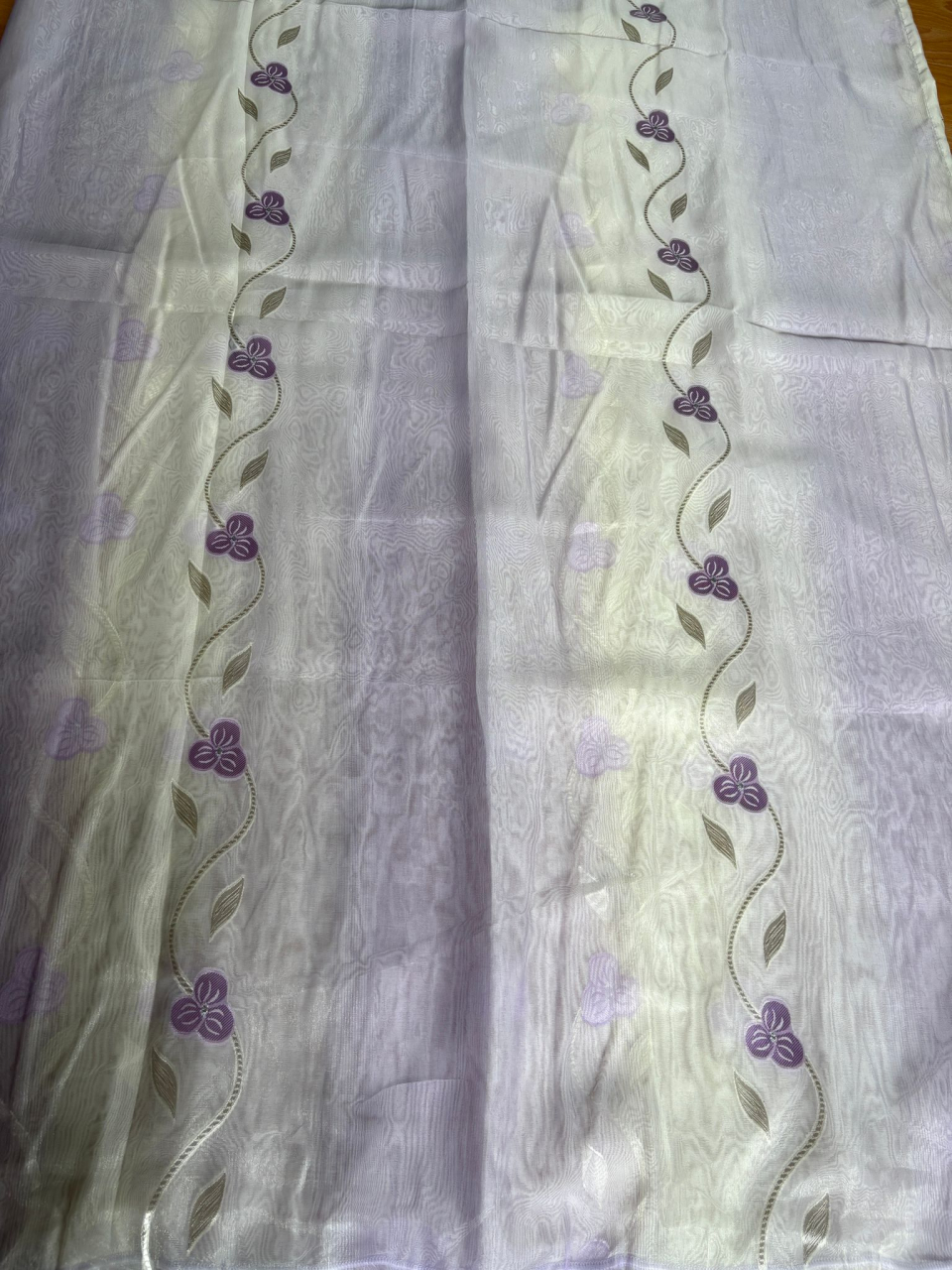 Perdea Tull  - Model Flora Mov  - 4M x 2.7h Cu Tiv si Rejansa [2]