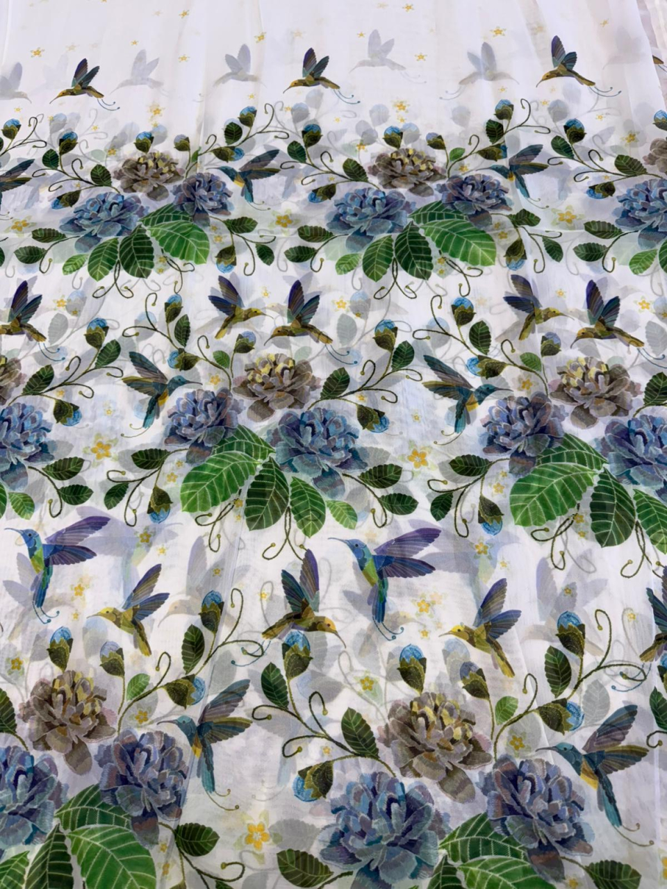 Perdea Inisor Imprimat Model Colibri  - Cu Tiv si Rejansa  4M x 2.7h [4]