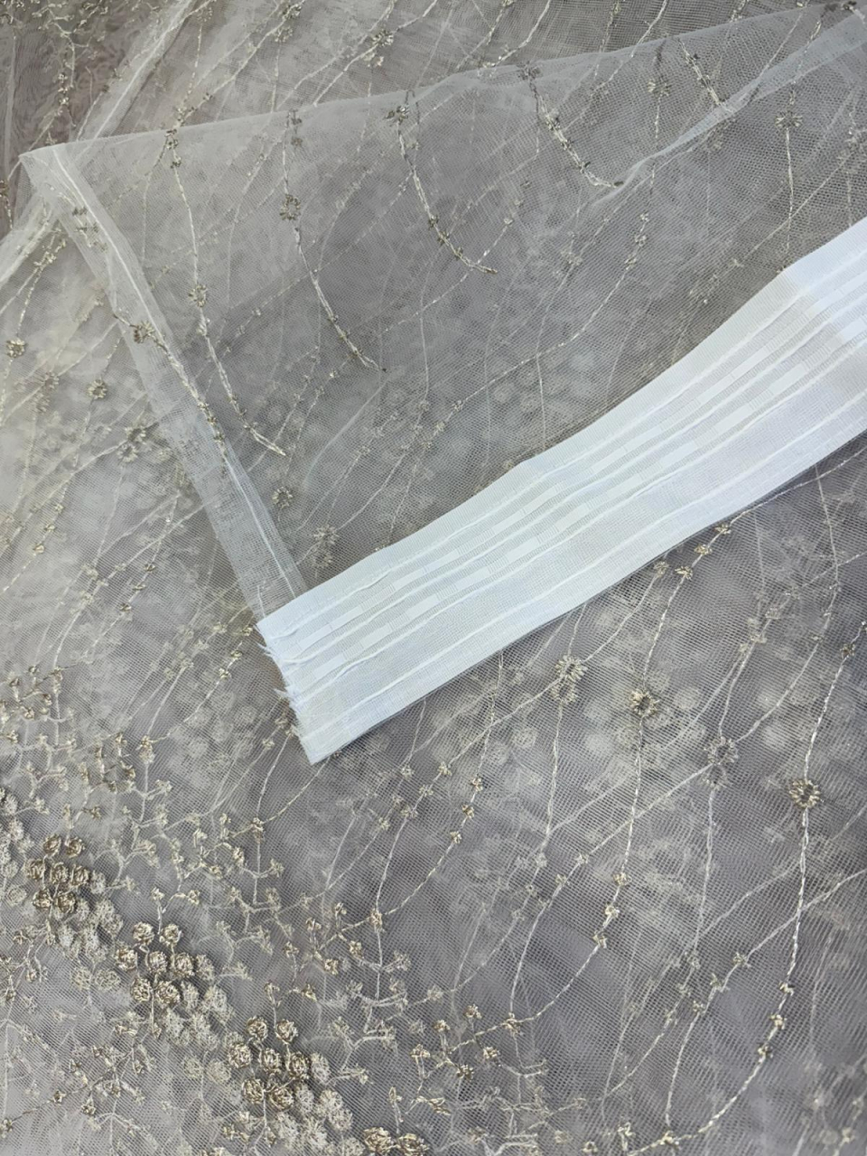 Perdea Tulle Broderie Capucino - Cu Tiv si Rejansa Model Ciorchine 4M x 2.5h [2]