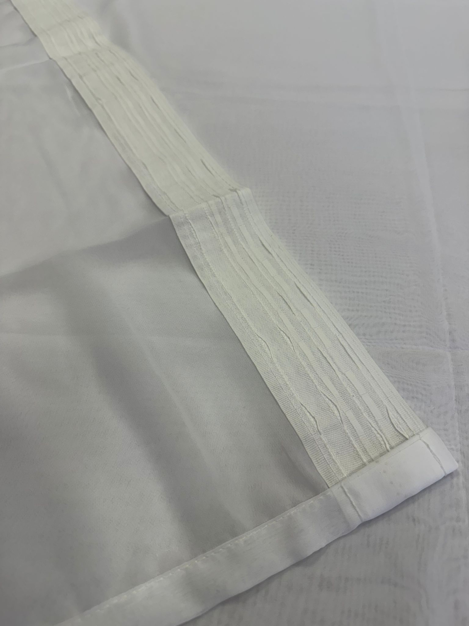 Perdea Tulle cu Broderie Alb+Capucino Model Fulgi - Cu Tiv si Rejansa - 3M x 2.5 h [3]