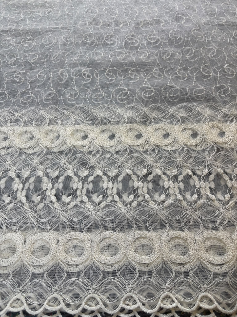 Perdea Tulle cu Broderie IVOAR - Model ROYAL - Cu Tiv si Rejansa - 4M x 2.5h [2]