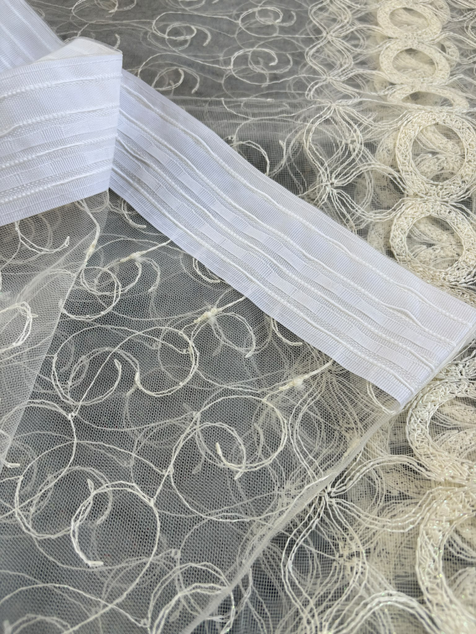 Perdea Tulle cu Broderie IVOAR - Model ROYAL - Cu Tiv si Rejansa - 4M x 2.5h [3]