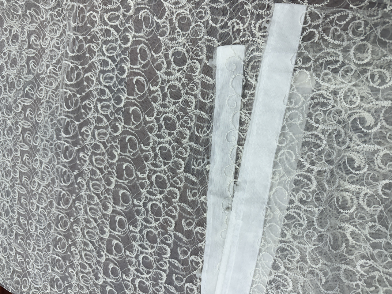 Perdea Tulle Ivoar Broderie Ivoar - Cu Tiv si Rejansa Model Charli 3M x 2.5h [4]