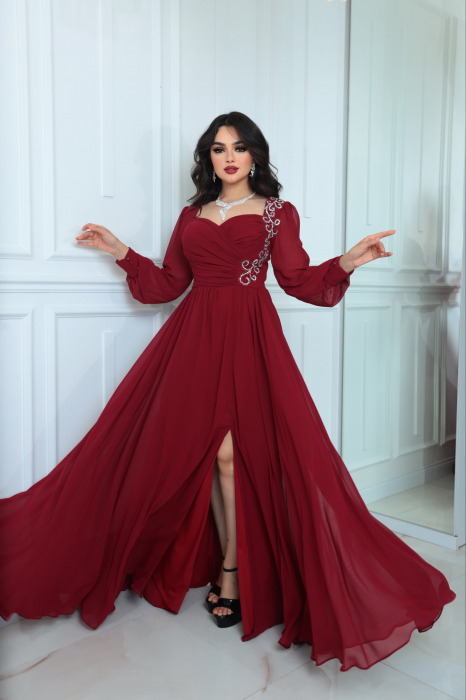 Rochie eleganta Grena din Sifon Milana FloraGvF [1]