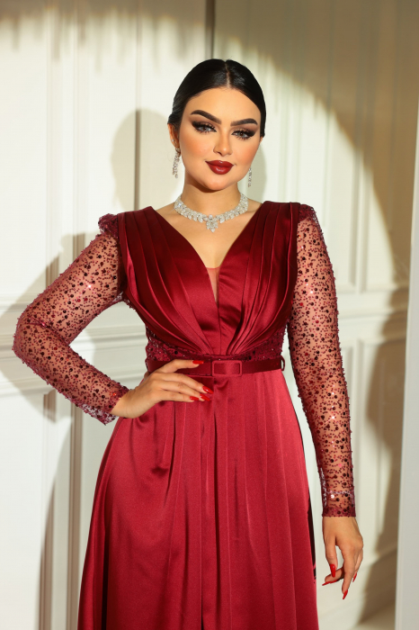Rochie eleganta Miry FloraGvF din satin [2]