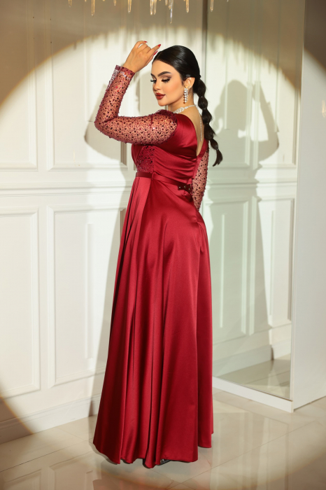 Rochie eleganta Miry FloraGvF din satin [3]
