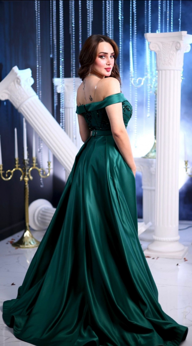 Rochie eleganta Smaralda PansyGvF, Verde smarald [2]