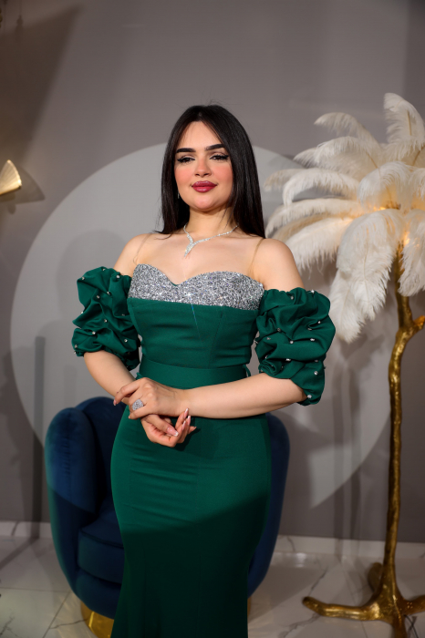 Rochie lunga eleganta, cu strasuri, Luna FloraGvf [5]