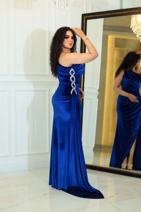 Rochie lunga Romina eleganta din catifea FloraGvF [2]
