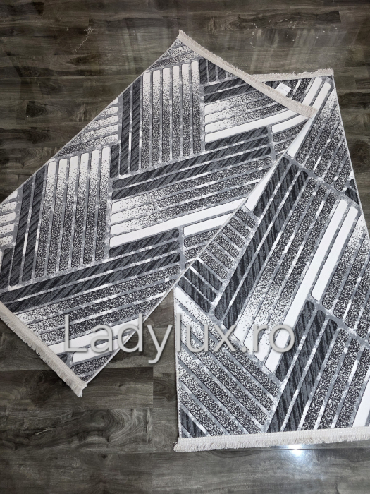 Set 2 Traverse Antiderapante 75x140 cm - Parchet gri C1392 [1]