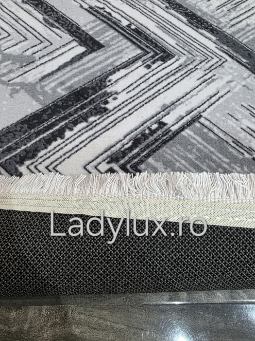 Set 2 Traverse Antiderapante 75x140 cm - Abstract Gri C1390 [3]