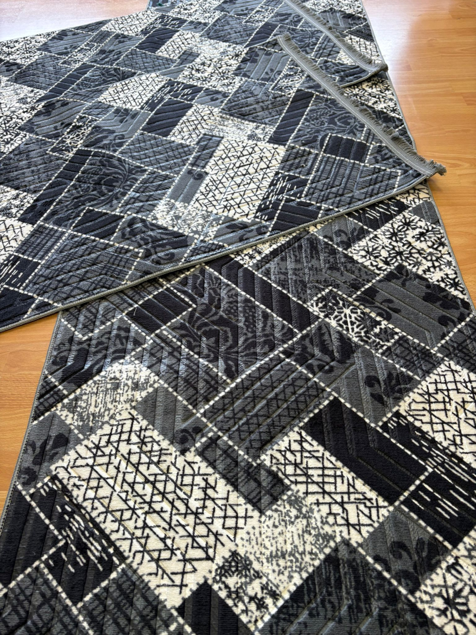 Set 3 Traverse Antiderapante – 75×250 cm + 2×75×130 cm Model Amandina Gri [3]