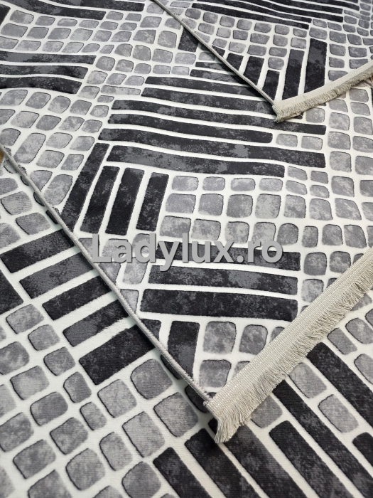 Set 3 Traverse Antiderapante Model Pietre Gri -1x 75×250 cm + 2× 75×130 cm [2]