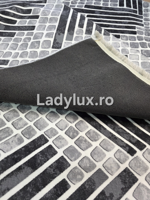 Set 3 Traverse Antiderapante Model Pietre Gri -1x 75×250 cm + 2× 75×130 cm [3]