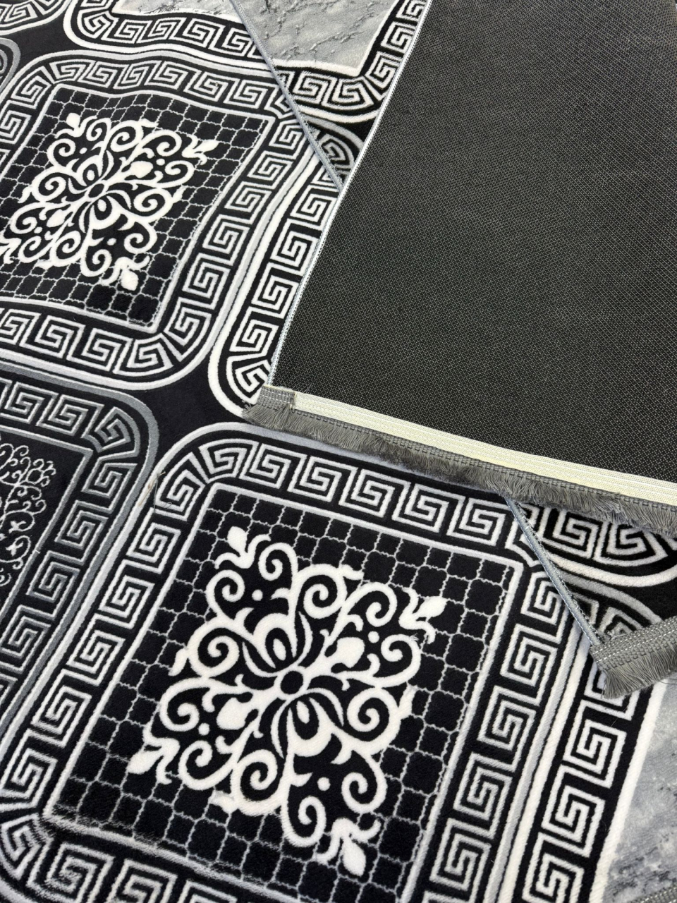 Set 3 Traverse Antiderapante Model Vrs Gri - 1x 75×250 cm + 2× 75×130 cm [3]