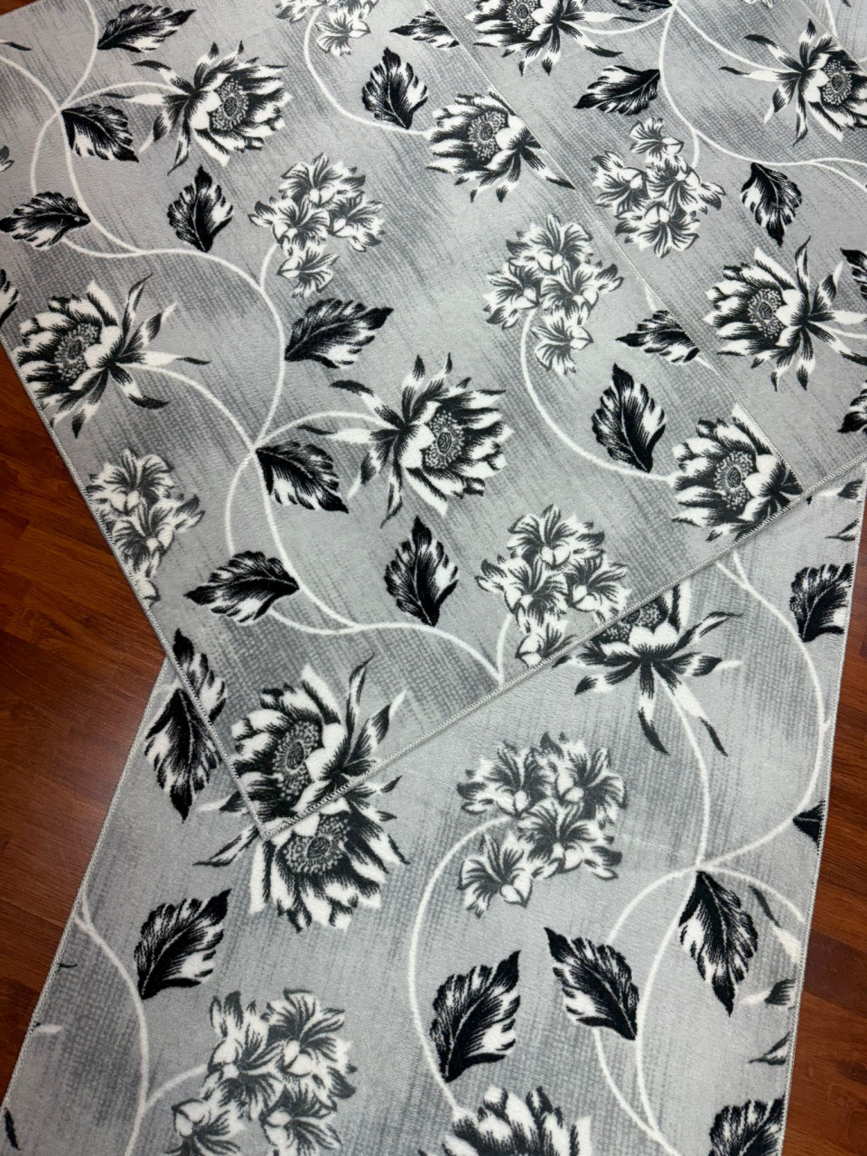 Set 3 Traverse Antiderapante Model Petala Gri - 1x 75×250 cm + 2× 75×130 cm [2]