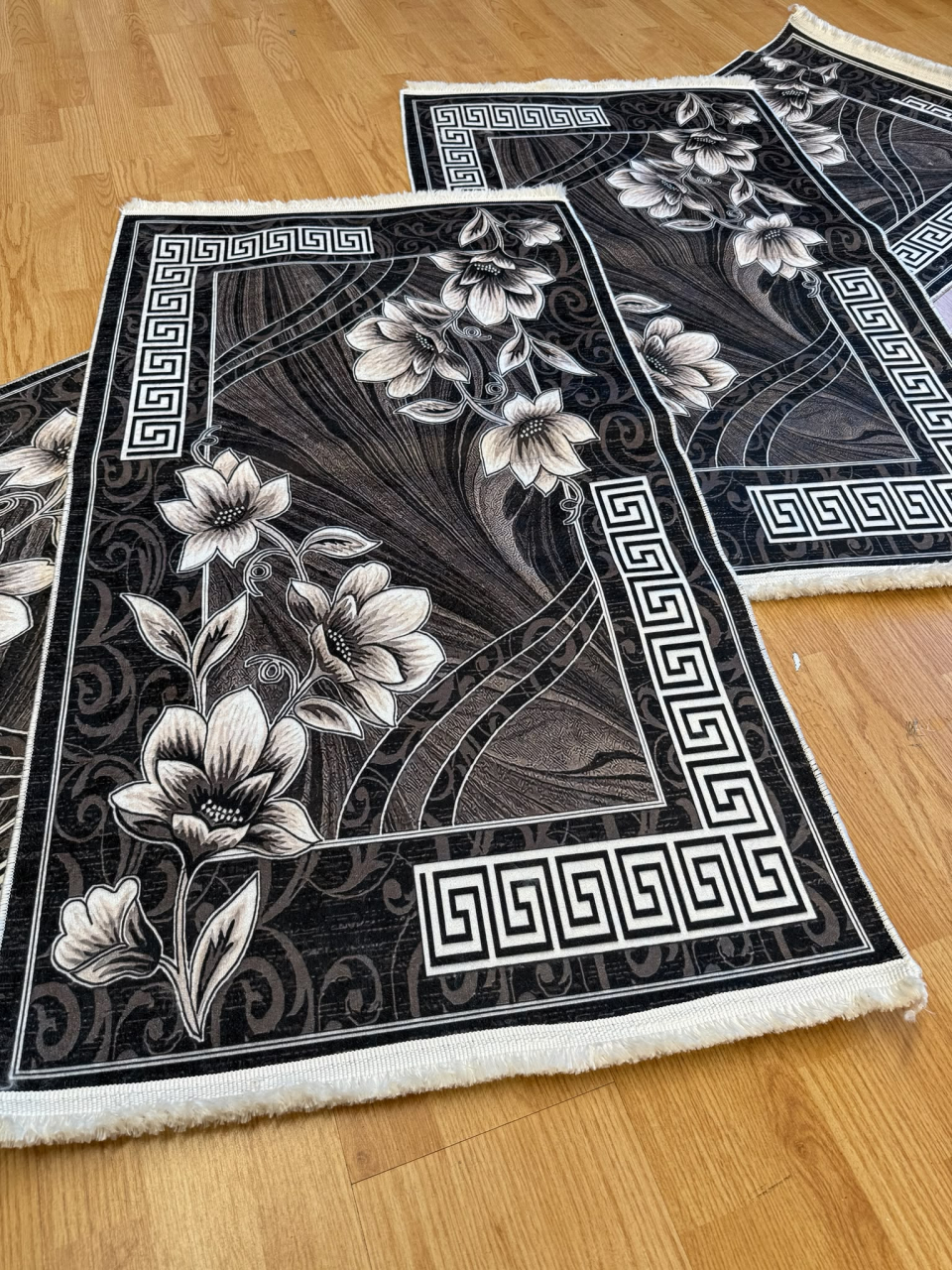 Set 3 traverse SUBTIRI cu antiderapant Model Bujor - 240 x 70 Cm + 2 buc. 120 x 70 Cm - [2]