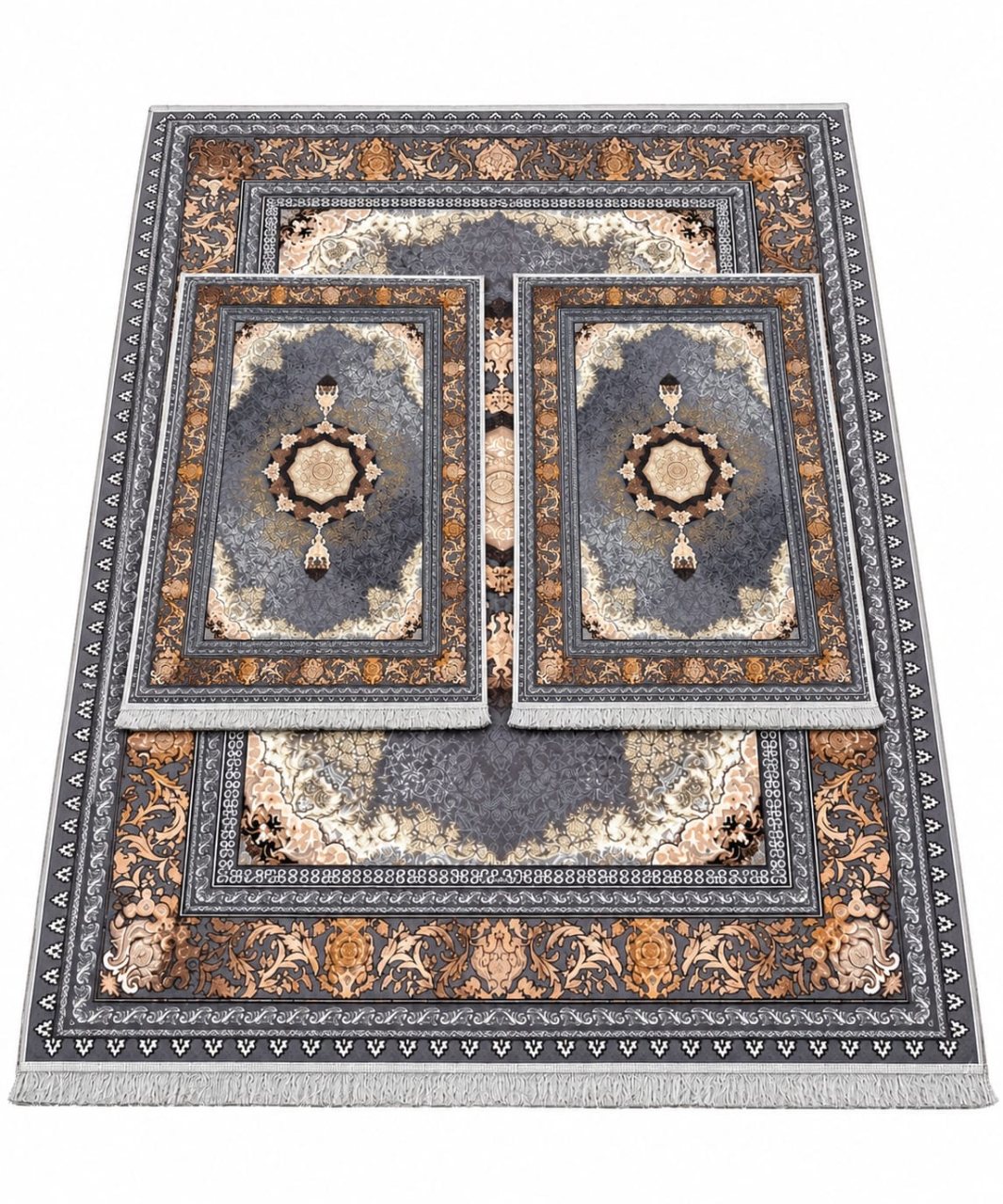 Set Covoare 3D Antiderapante SUBTIRI - 1 covor mare(140X200CM) + 2 pui(60X100) [2]