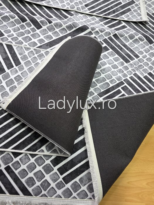 Set covoare antiderapante – 1 covor mare(140X200CM) + 2 pui(60X100)-C1346 [4]