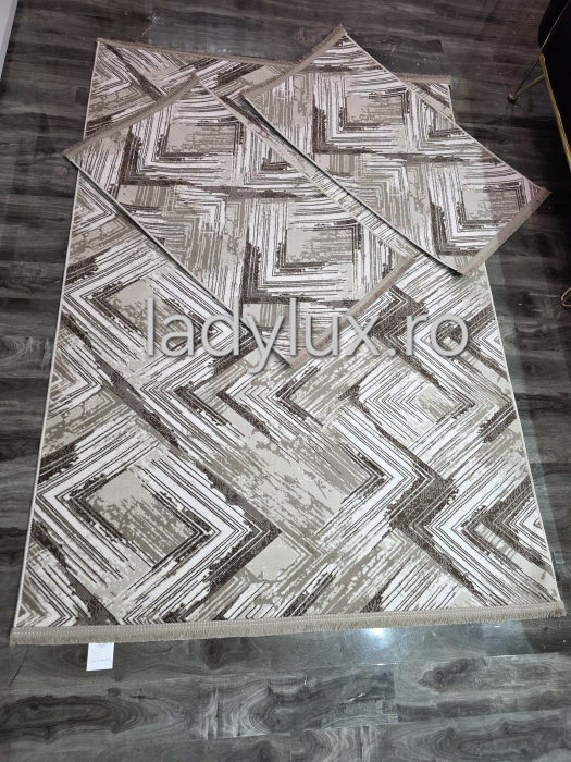 Set covoare antiderapante Maro – 1 covor mare(140X200CM) + 2 pui(60X100)-C1399 [2]