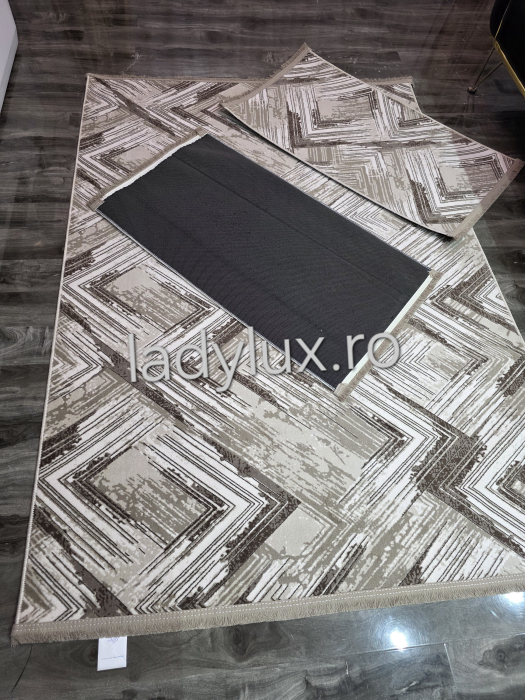 Set covoare antiderapante Maro – 1 covor mare(140X200CM) + 2 pui(60X100)-C1399 [1]