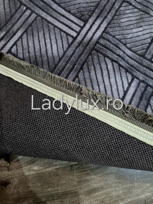 Set covoare antiderapante Gri stil parchet 2 – 1 covor mare(140X200CM) + 2 pui(60X100)-C1418 [2]