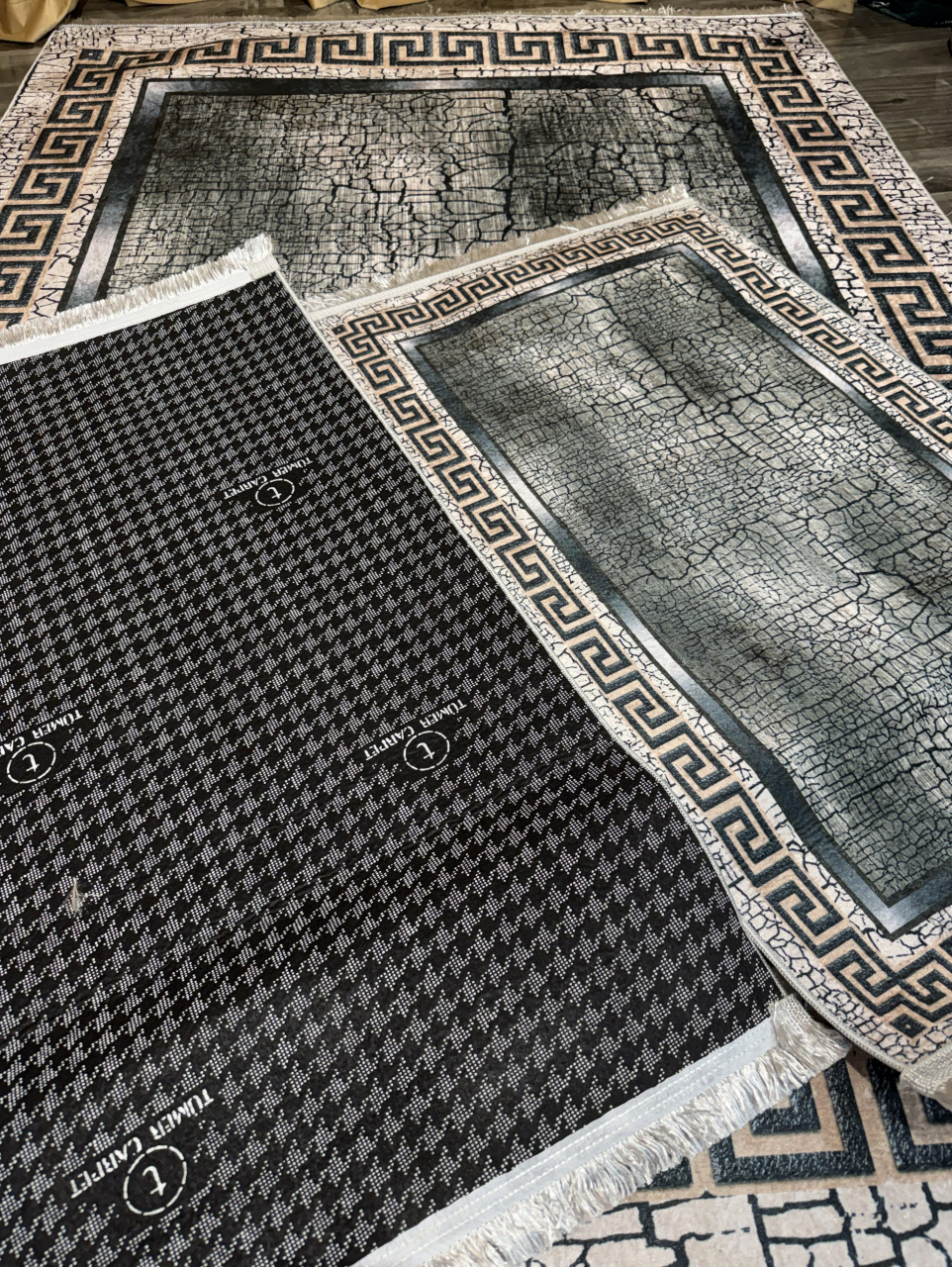 Set covoare antiderapante SUBTIRI - 1 covor mare(140X200CM) + 2 pui(60X100) [3]