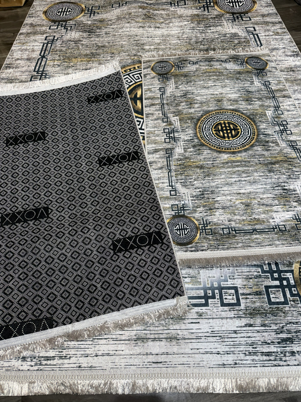 Set covoare antiderapante SUBTIRI - 1 covor mare(140X200CM) + 2 pui(60X100) [3]
