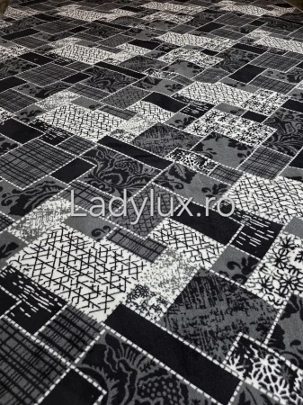 Set Covor cu Pui Model Amandina Gri OKY 1x 140x200 cm  + 2x 60x100 cm [2]